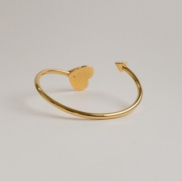 KATE SPADE-Heritage Gold Cuff Expand Twist Bangle Arrow Bracelet-NWT/Branded Bag - Picture 7 of 8